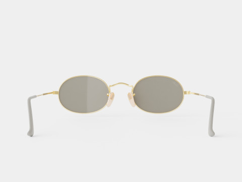 Ray-Ban Oval - RB3547 9154AH Sunglasses Modèle 3D