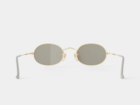 Ray-Ban Oval - RB3547 9154AH Sunglasses 3D Model