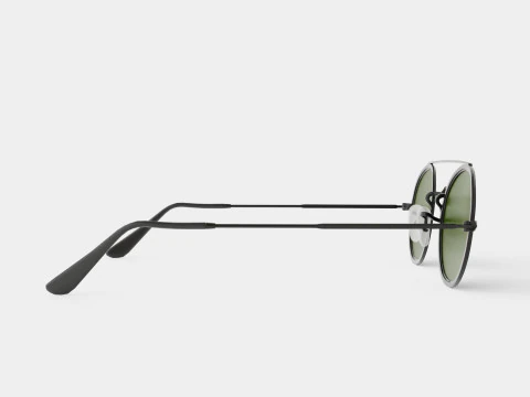 Ray-Ban Oval Double Bridge - RB3847N 912031 Sunglasses 3D Model