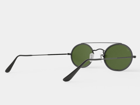 Ray-Ban Oval Double Bridge - RB3847N 912031 Sunglasses Modelo 3D