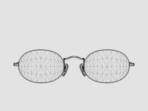 Ray-Ban Oval Washed Evolve - RB3547N 91310X Sunglasses 3D Модель