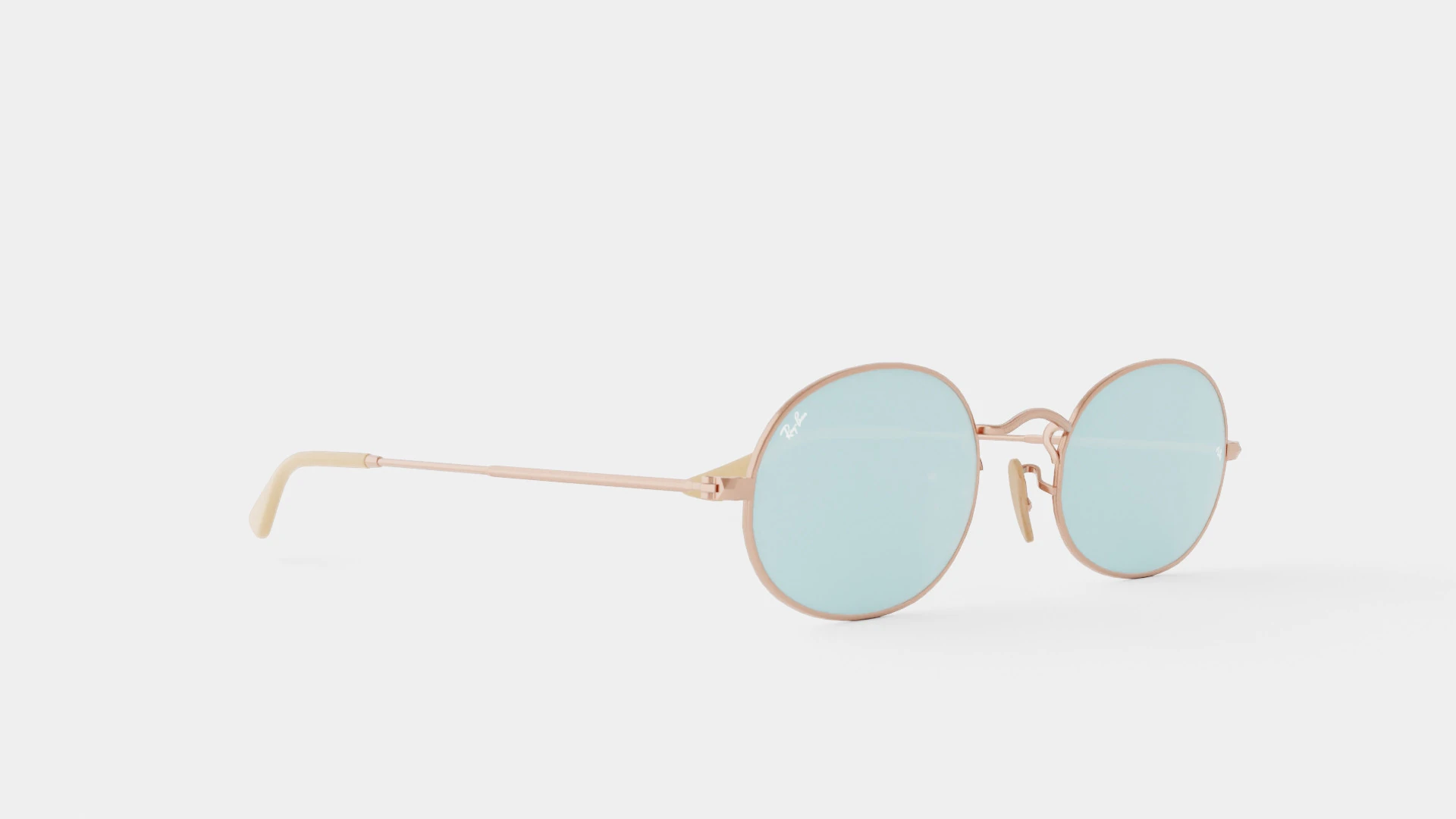 Ray-Ban Oval Washed Evolve - RB3547N 91310Y Sunglasses 3D Model .c4d .max .obj .3ds .fbx .stl .blend 