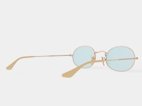 Ray-Ban Oval Washed Evolve - RB3547N 91310Y Sunglasses 3D Model