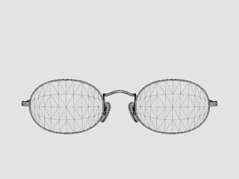 Ray-Ban Oval Washed Evolve - RB3547N 91310Y Sunglasses 3D Model