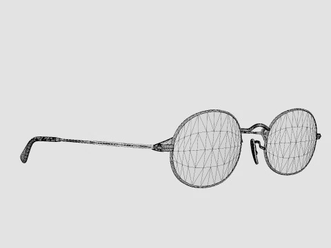 Ray-Ban Oval Washed Evolve - RB3547N 91310Y Sunglasses 3D Model