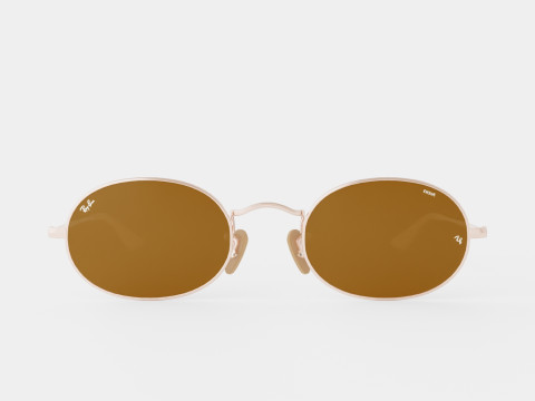 Ray-Ban Oval Washed Evolve - RB3547N 91314I Sunglasses Modelo 3D