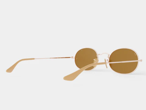 Ray-Ban Oval Washed Evolve - RB3547N 91314I Sunglasses 3D Model