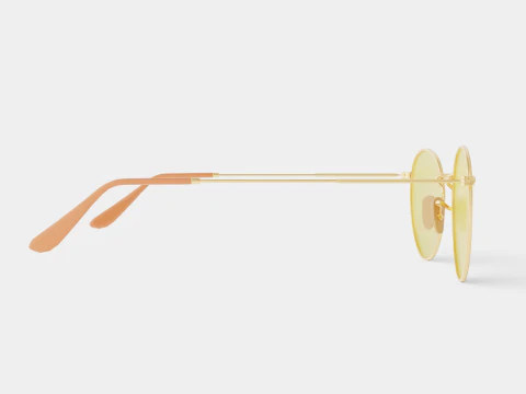 Ray-Ban Round metal - RB3447 90644C Sunglasses 3D Model