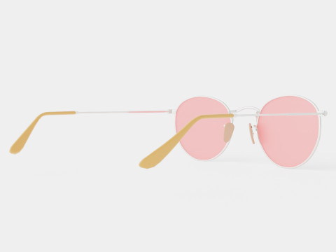 Ray-Ban Round metal - RB3447 9065V7 Sunglasses Modello 3D