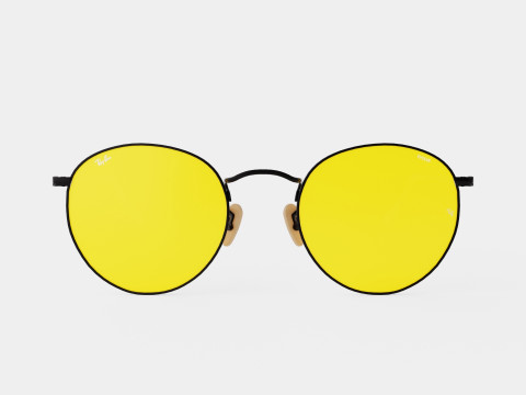 Ray-Ban Round metal - RB3447 90664A Sunglasses 3D Модель