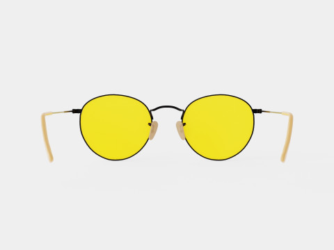 Ray-Ban Round metal - RB3447 90664A Sunglasses 3D Модель