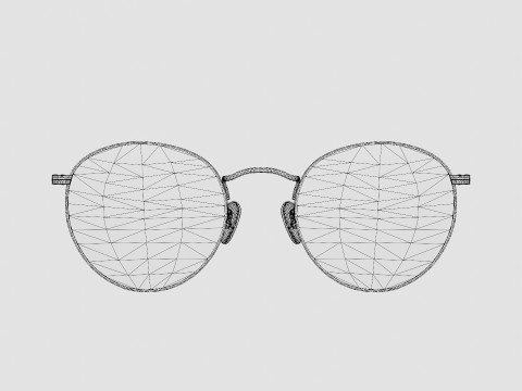 Ray-Ban Round metal - RB3447 90664A Sunglasses 3D Модель