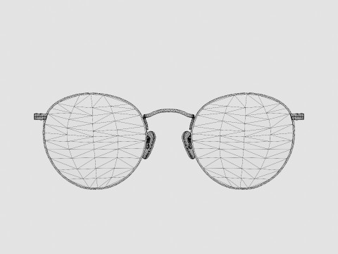 Ray-Ban Round metal - RB3447 9066Z0 Sunglasses 3D Model