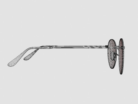 Ray-Ban Round metal - RB3447 9066Z0 Sunglasses 3D Model