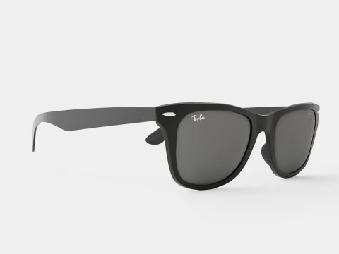 Ray-Ban Wayfarer Liteforce - Kacamata Hitam RB4195 601S88 Model 3D