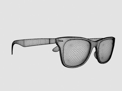 Ray-Ban Wayfarer Liteforce - RB4195 601S88 Sunglasses 3D 모델