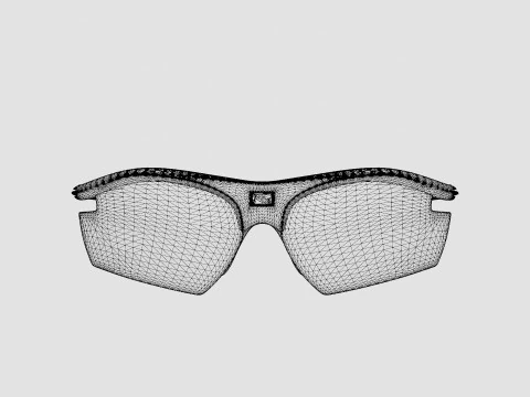 Rudy Project Rydon - ImpactX Pure Grey Matte Black SP538006 Sport Glasses 3D Model