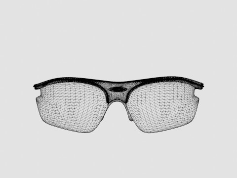 Rudy Project Rydon - Racing Red Sport Glasses 3D Модель