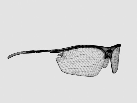 Rudy Project Rydon - Racing Red Sport Glasses 3D Модель