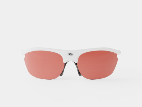 Rudy Project Rydon - Rydon White Carbon Racing Red RY II Sport Glasses 3D Model