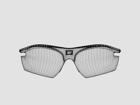 Rudy Project Rydon - WHITE CARBONIUM ImX 2 BLACK SP537321 Sport Glasses 3D मॉडल