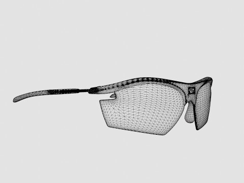 Rudy Project Rydon - WHITE CARBONIUM ImX 2 BLACK SP537321 Sport Glasses 3D मॉडल