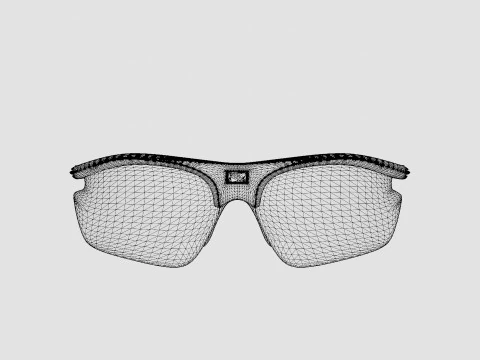 Rudy Project Rydon Slim - Polar 3FX HDR Multilaser Blue SP546547 Sport Glasses 3D Model