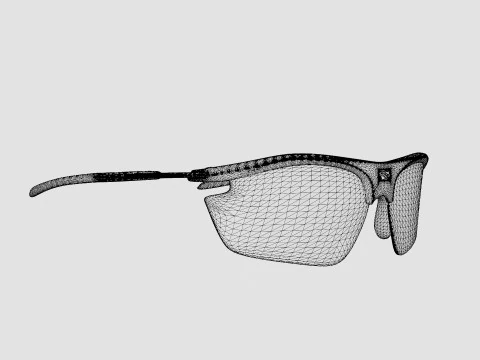 Rudy Project Rydon Slim - Polar 3FX HDR Multilaser Blue SP546547 Sport Glasses 3D Model