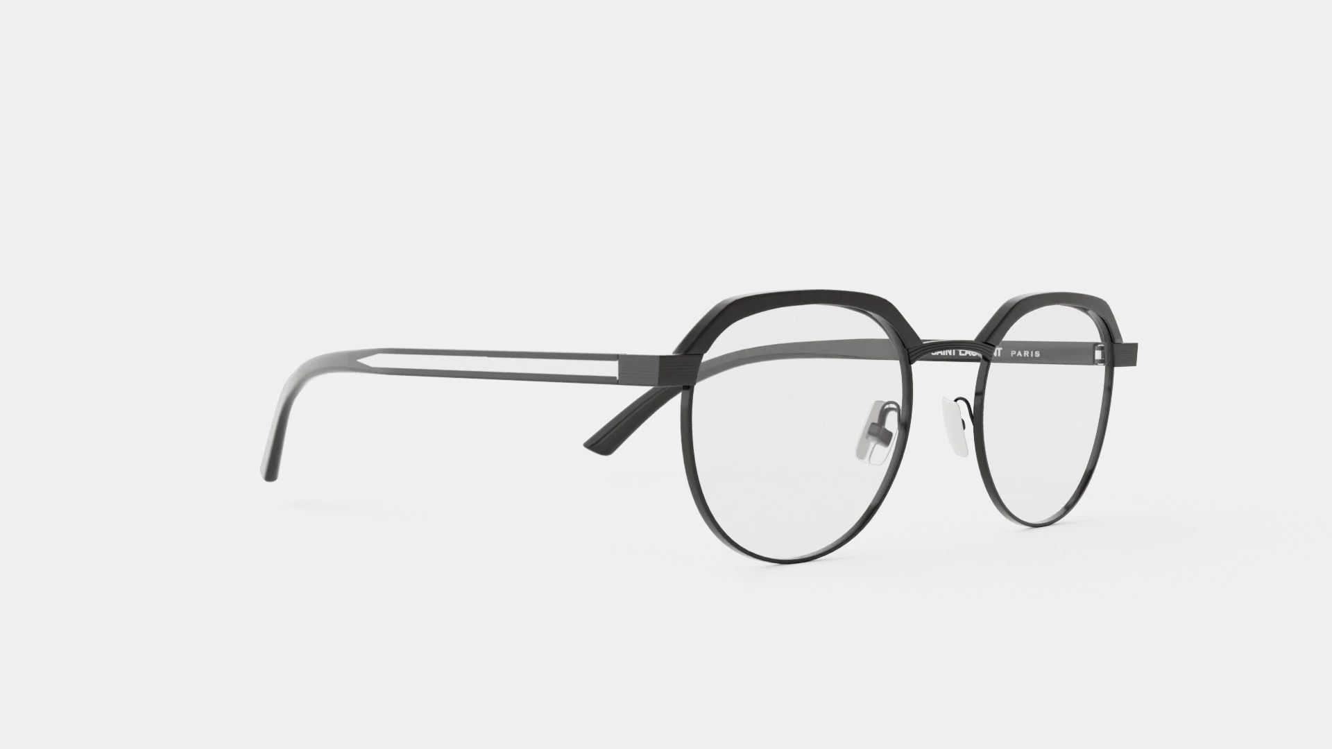Saint Laurent - SL 124 004 Glasses 3D Model .c4d .max .obj .3ds .fbx .stl .blend 