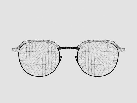 Saint Laurent - SL 124 004 Glasses 3D Model