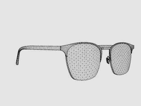 Saint Laurent - SL 224 002 Glasses 3D Model