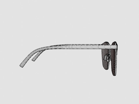 Saint Laurent - SL 224 002 Glasses 3D Model