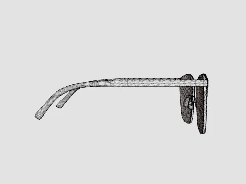 Saint Laurent - SL 224 002 Glasses 3D Model