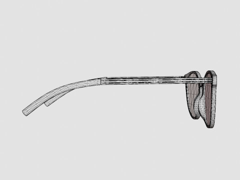 Saint Laurent - SL 25 001 Glasses Model 3D