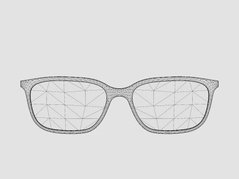 Saint Laurent - SL 308 001 Glasses 3D Model