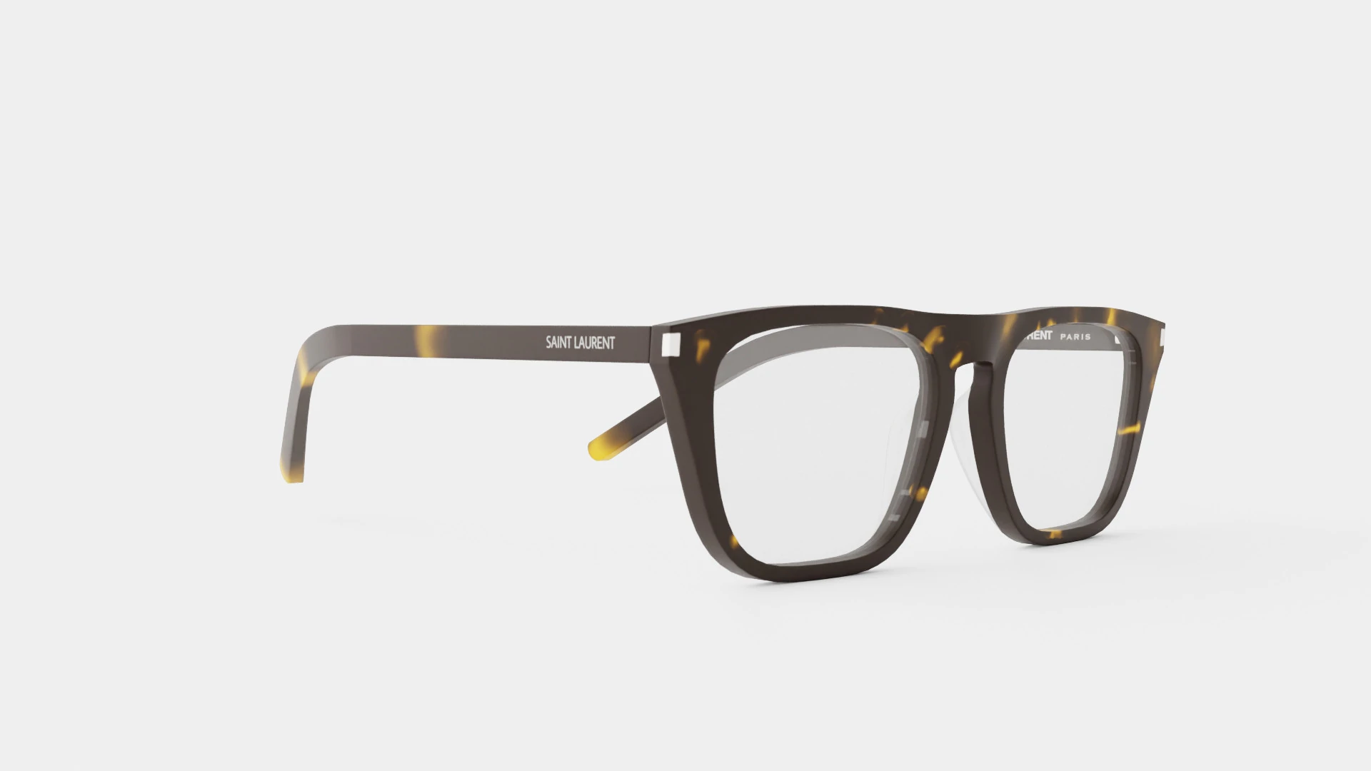 Saint Laurent - SL 343 002 Glasses 3D Model .c4d .max .obj .3ds .fbx .stl .blend 