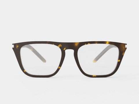 Saint Laurent - SL 343 002 Glasses Model 3D