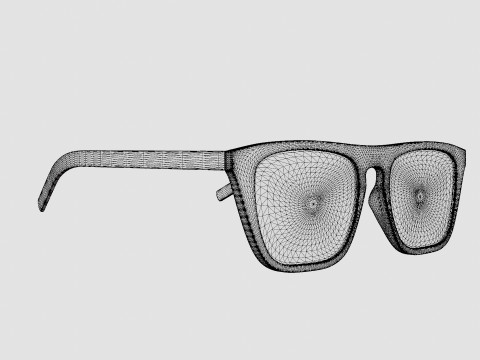 Saint Laurent - SL 343 008 Glasses 3D Model