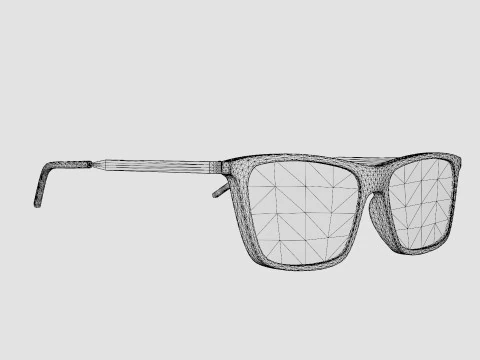 Saint Laurent - SL 344 003 Glasses 3D Model