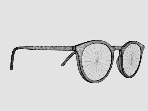 Saint Laurent - SL 347 002 Glasses 3D Model
