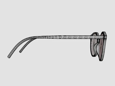 Saint Laurent - SL 347 002 Glasses 3D Model