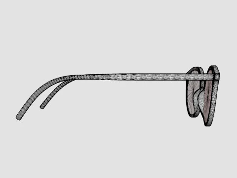 Saint Laurent - SL 347 005 Glasses 3D Model
