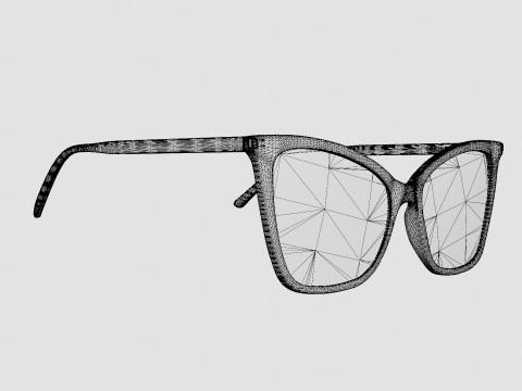Saint Laurent - SL 386 007 Glasses Modèle 3D
