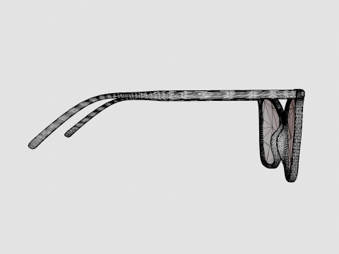 Saint Laurent - SL 386 007 Glasses Modèle 3D