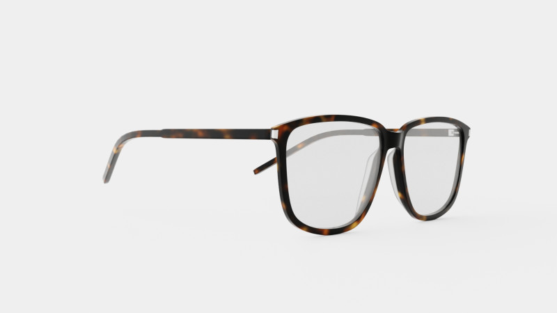 Saint Laurent - SL 404 002 Glasses 3D Model .c4d .max .obj .3ds .fbx .stl .blend
