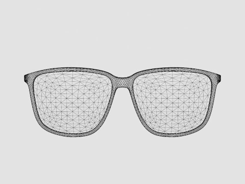 Saint Laurent - SL 404 002 Glasses 3D Model