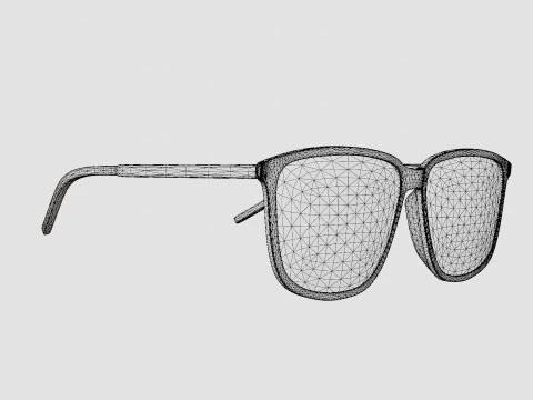Saint Laurent - SL 404 002 Glasses 3D Model