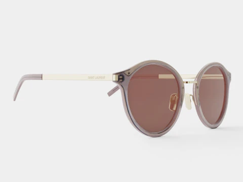Saint Laurent - SL 57 005 Okulary przeciwsłoneczne Model 3D