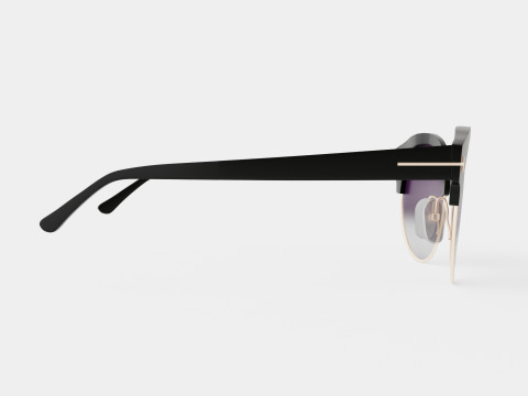 TomFord - FT0608 01B Sunglasses 3D Model