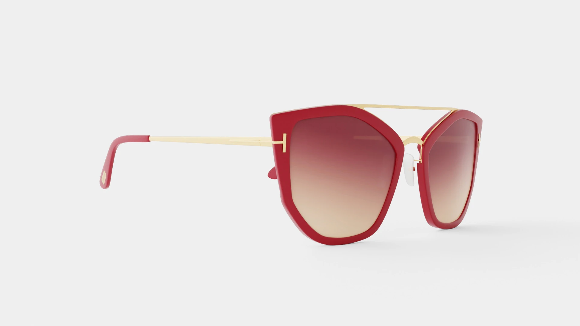 TomFord - FT0648 75G Sunglasses 3D Model .c4d .max .obj .3ds .fbx .stl .blend